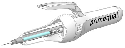 Injector with luer-lock needle system