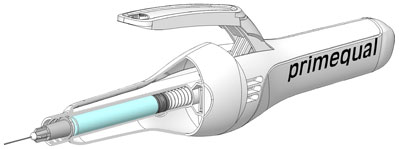 Injector with luer-lock needle system